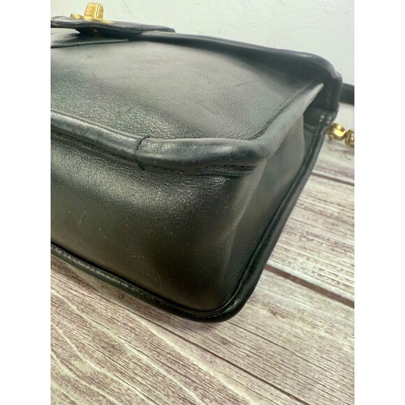Vintage COACH Willis #9927 Black Leather Crossbody HandBag Beautiful - Picture 15 of 17